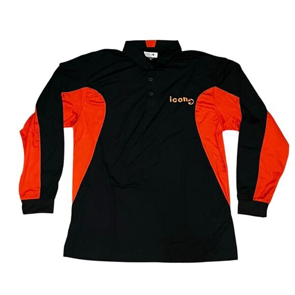 Icon Short Sleeve Black & Orange T-Shirt Size XL - Picture 1 of 4